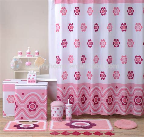 We have sets with fierce colours that really pop if you're looking for a bold, high contrast design. Hot sale bathroom set Shower Curtain and matching PP Bath ...