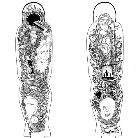 Share 96+ about full sleeve tattoo designs drawings super cool
