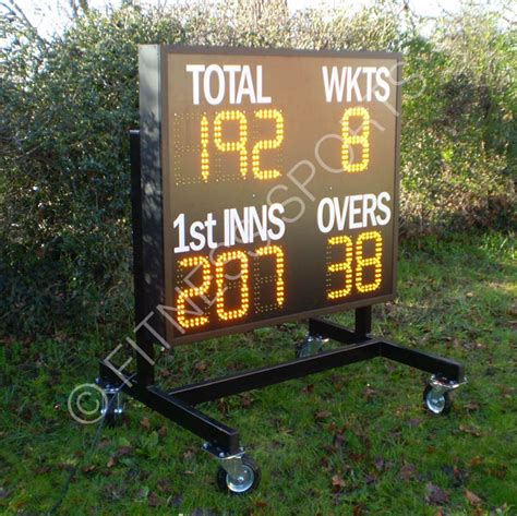 Large Mobile Electric Cricket Scoreboard Fitness Sports