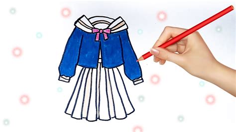 How To Draw Kawaii Japanese School Uniform วาดรูปชุดนักเรียนญี่ปุ่น