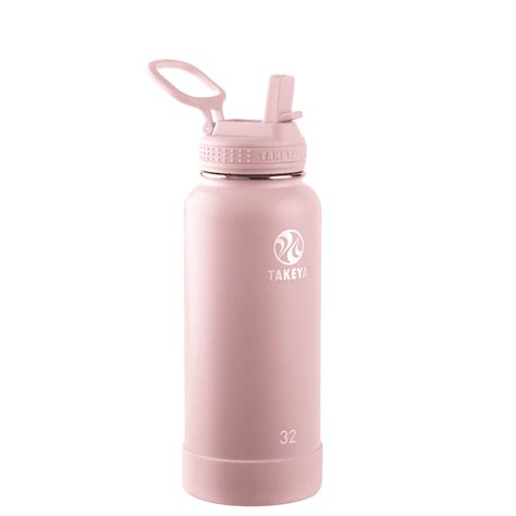Takeya 32 Oz Blush Pink Stainless Steel Water Bottle