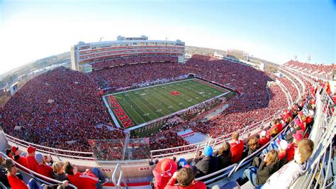 Nebraska football stadium at night. 49+ Nebraska Football Stadium Wallpaper on WallpaperSafari