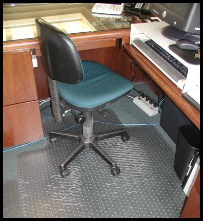 A slick plastic mat will stay firmly in place while keeping your carpet safe. Choosing the correct desk chair mat | Office chair mat