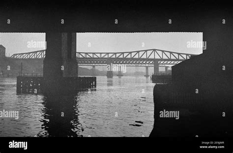 Bridges Over The River Tyne Circa 1972 Stock Photo Alamy