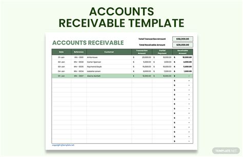 Free Accounts Receivable Template Google Sheets Excel Template Net