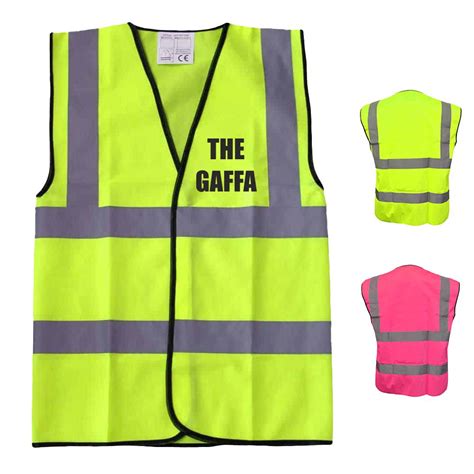 The Gaffa Funny Yellow Hi Vis Vest Brook Hivis Low Fee High Quality