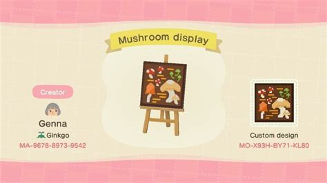To get custom designs in acnh without qr code. Mushroom Display - Animal Crossing Pattern Gallery ...