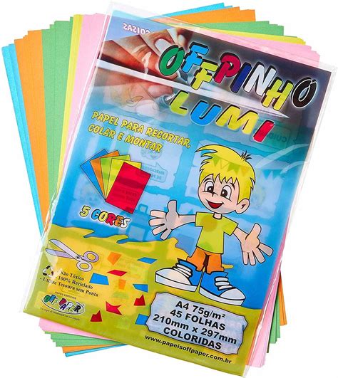 Papel Criativo Offpinho Lume 75g 5 Cores