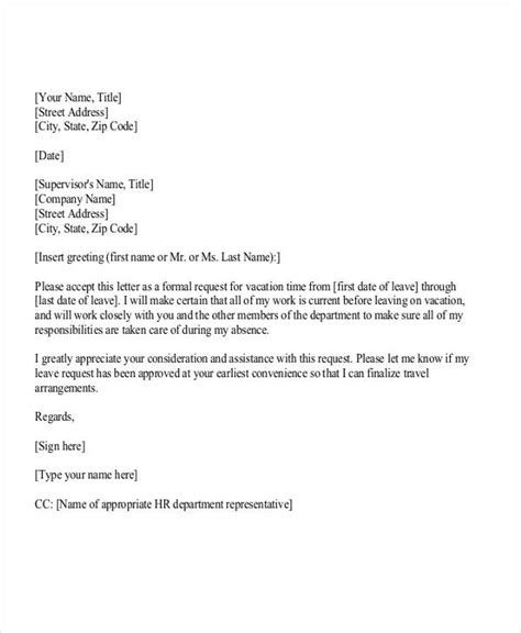 Formal Business Request Letter Format