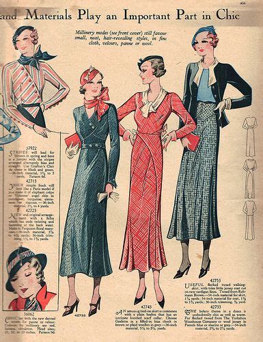 Weldons Ladies Journal April 1933 Center2 Fashion Illustration