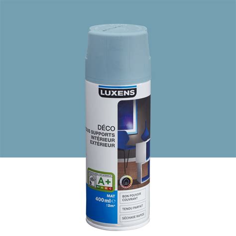 Photospeinture.com » photos peinture » luxens peinture. Peinture aérosol mat LUXENS, bleu baltique n°3, 0.4 l | Leroy Merlin