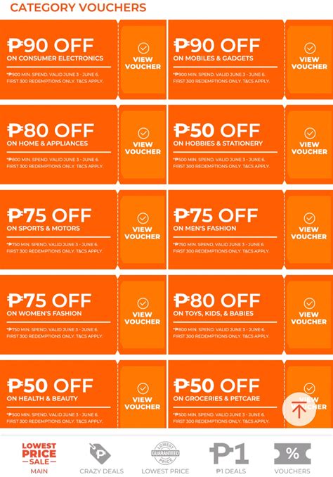 Shopee Discount Voucher and Shopee Discount Codes for Shopee Philippines 6.6 Lowest Price Sale ...
