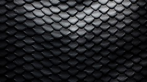 Premium Ai Image Background Texture Black Leather Reptiles Snake Skin