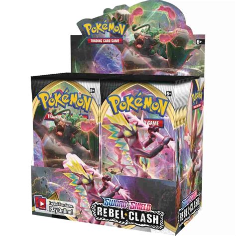 Pokemon Sword And Shield Rebel Clash 36 Pack Booster Box In Stock