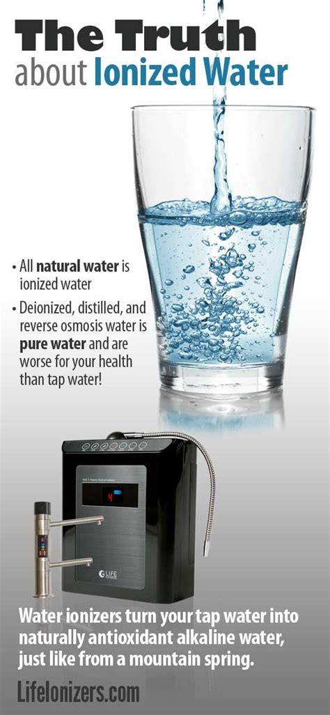 The Truth About Ionized Water Water Ionizer Alkaline Water Ionised