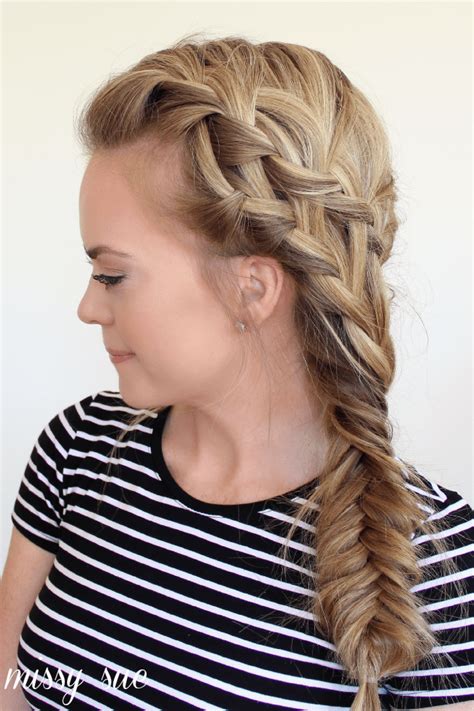 But it might be easier to create the look at home than you imagine. Double Waterfall Braid and Fishtail Side Braid