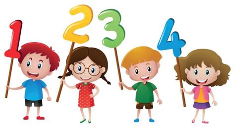 Illustration Of Kid Counting Three Numbers Illustrations Royalty Free