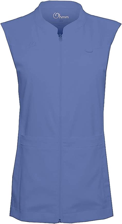 Ohmm Medical Scrubs Stretch Crew Tech Vest For Women Ceil