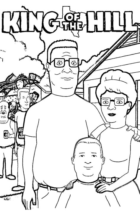 Cotton Hill From King Of The Hill Coloring Page Free Printable