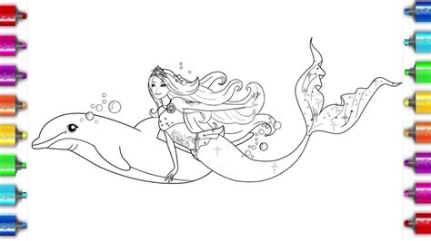 Characters Of Barbie Mermaid Coloring Pages Gallery