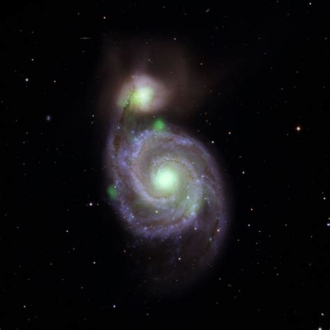 Whirlpool Galaxy In X Rays Edited Nustar X Ray Image Of Th Flickr