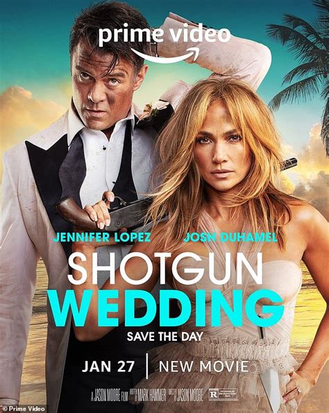 Jennifer Lopez Is A Sexy Bride In First Poster For Shotgun Wedding Daily Mail Online