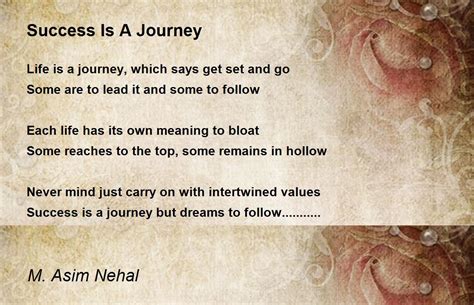 Success Is A Journey Success Is A Journey Poem By Dr M Asim Nehal