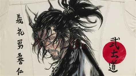 Vagabond chapter 5 read manga. Painting "VAGABOND" manga on white denim jacket - YouTube