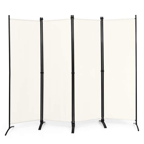giantex 4 panel room divider 5 6ft folding screen home office freestanding tall partition