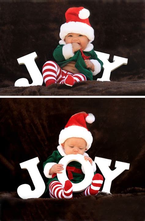 I send christmas cards to the family every year. 33 Absolutely Cute Babies And Their First Christmas Photo ...