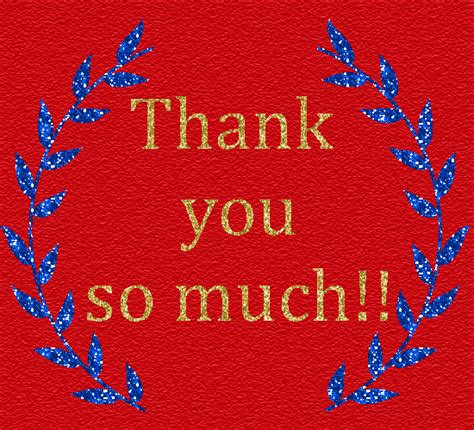 Glittery Thank You So Much Free For Everyone Ecards Greeting Cards