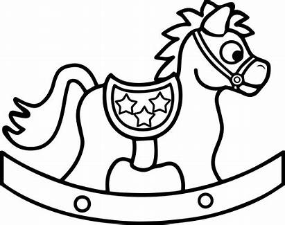 Coloring Horse Pages Toy Rocking Printable Wecoloringpage