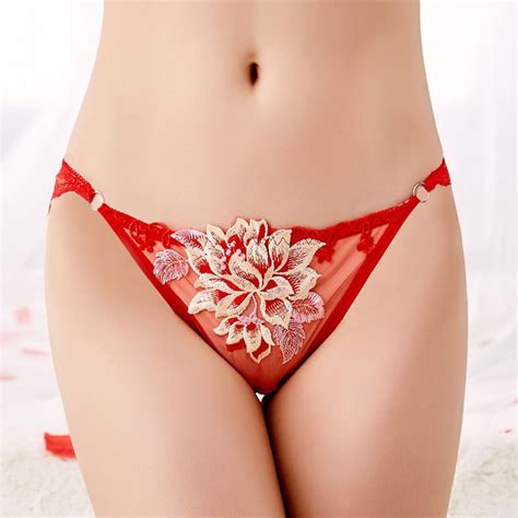 Flower Embroidery Panties Sexy Lace Women Underwear Lingerie