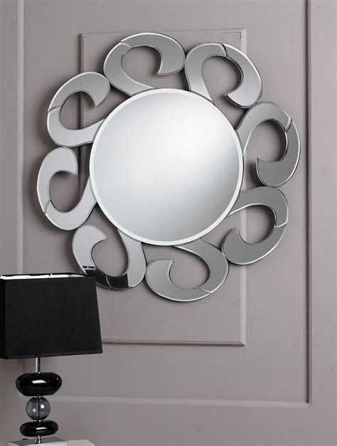 This Unique And Stunning Wave Mirror Is A Stylish Look To Your Home The Mirror Has A Sleek
