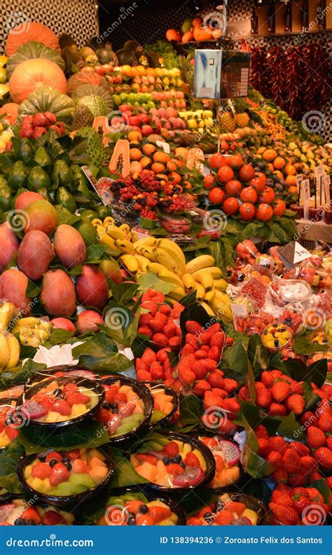 Colourful Fruit And Vegetable Market Stall Stock Photo Image Of Color