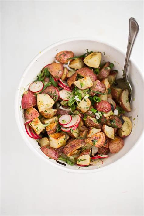 Preheat the oven to 350 degrees f. Roasted Potato Salad with Dill-Scallion Vinaigrette ...