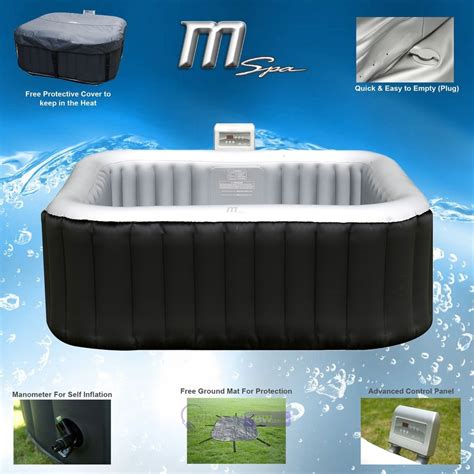Inflatable.org.uk list a wide selection of hot tubs. MSPA Alpine Luxury 2+2 Hot Tub Jacuzzi | WhyBuyNew