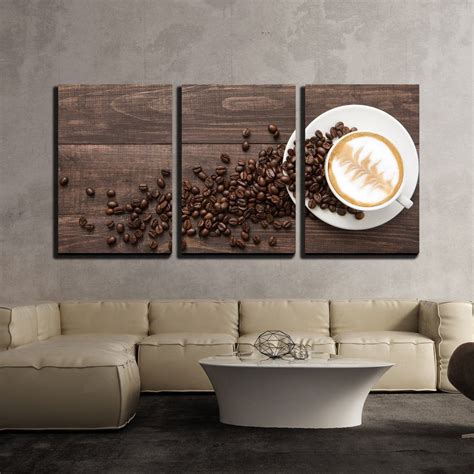 Maybe you would like to learn more about one of these? 3 Piece Canvas Wall Art - Coffee Cup and Coffee Beans on ...