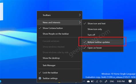 How To Show Hide News And Interest Icon On Windows Taskbar