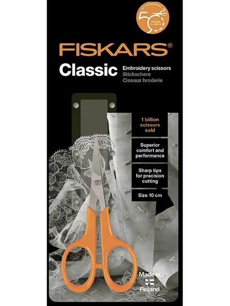 Fiskars Classic Embroidery Scissors 10cm