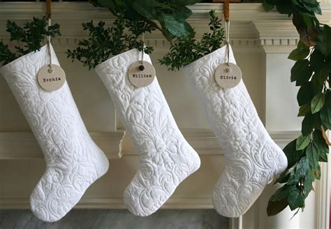 Personalized Christmas Stocking White Christmas Stocking Etsy