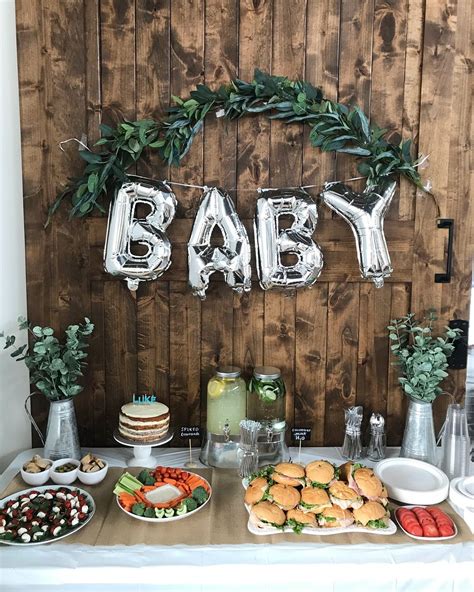 Baby shower food for celebrating; Modern rustic boy baby shower (With images) | Rustic baby ...