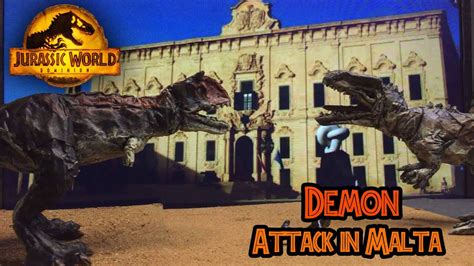 Demon Carnotaurus Attack In Malta Jurassic World Dominion Stop Motion Youtube