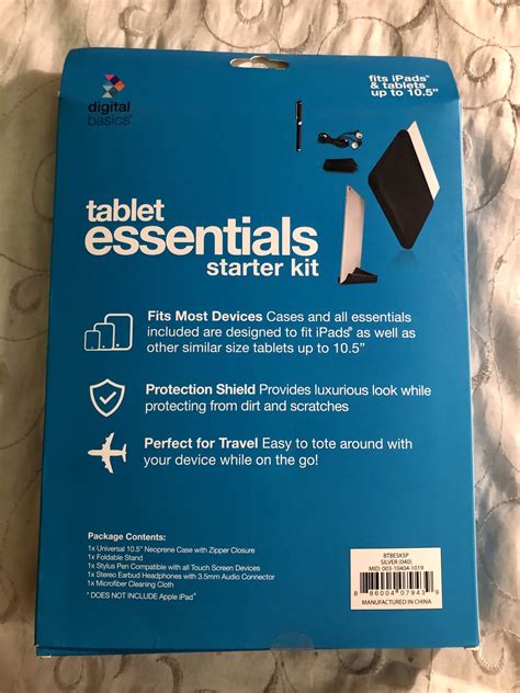 Digital Basics Tablet Essentials Starter Kit For Ipadstablets Up To 10