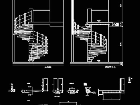 Spiral stair tread diagram with full dimensions. 39+ Spiral Stairs Cad Design
