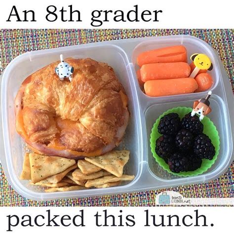 Croissant Bento Lunch | Healthy school lunches, Lunch, Food