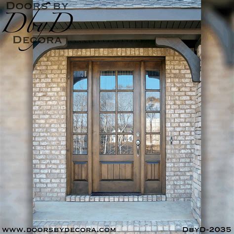 Custom French Country Door And Sidelites Wood Entry Doors By Decora