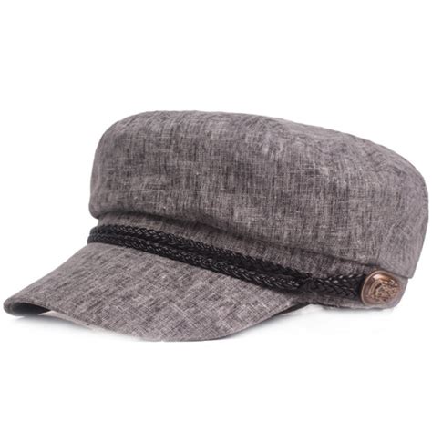 New Men Women Vintage Cotton Newsboy Hats Autumn Winter Cap Flat Cap