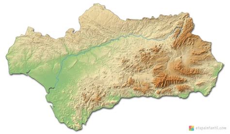 Tres Mapas De Andalucía Para Familiarizar A Los Niños Con Esta Región