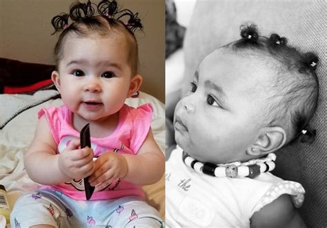 Having a headband put on the front of the head ads extra to the look, it's perfect for when your family needs to head out for a special event. 20 Adorable Hairstyles for Baby Girl - Child Insider